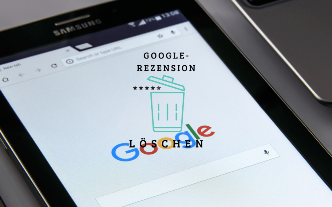 Symbolbild einer negativen Google Rezension auf einem Smartphone-Display.